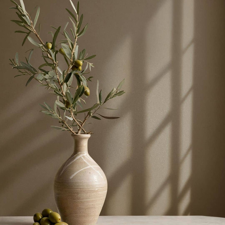 Vliestapete Uni, Struktur Uni Modern matt in Braun - WA483107