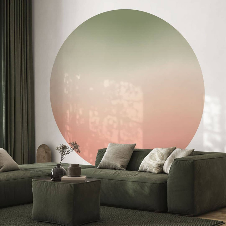 Fototapete Ombre - Wassermelone - Rund - Selbstklebend/Vlies - WA470769