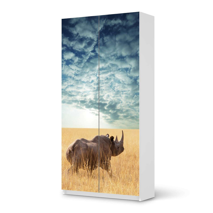 Klebefolie IKEA Pax Schrank 201cm Höhe - 2 Türen - Rhino - CR109981