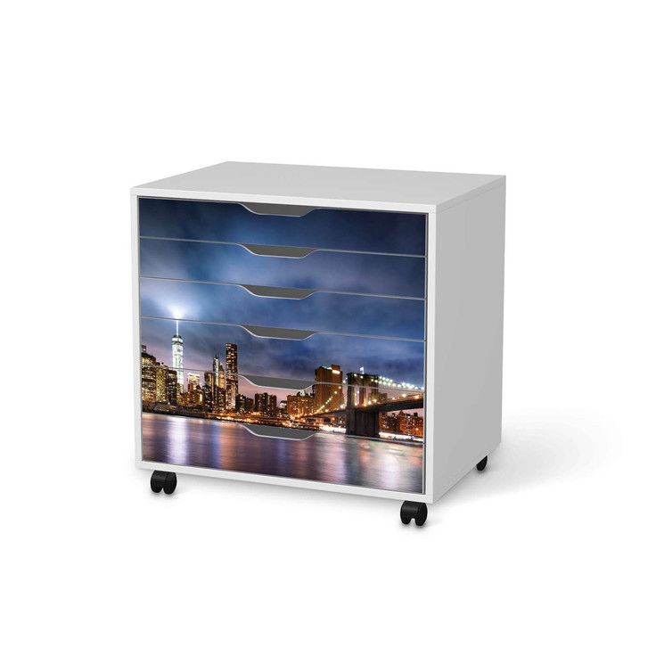 Möbelfolie IKEA Alex Rollcontainer 6 Schubladen - Brooklyn Bridge - CR114192