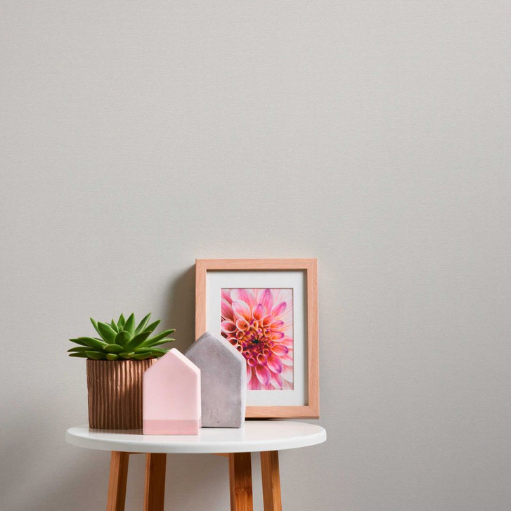 Strukturtapete Leicht Glänzend Creme - Einfarbige Vliestapete mit feiner Textur Wohnzimmer - WA397154