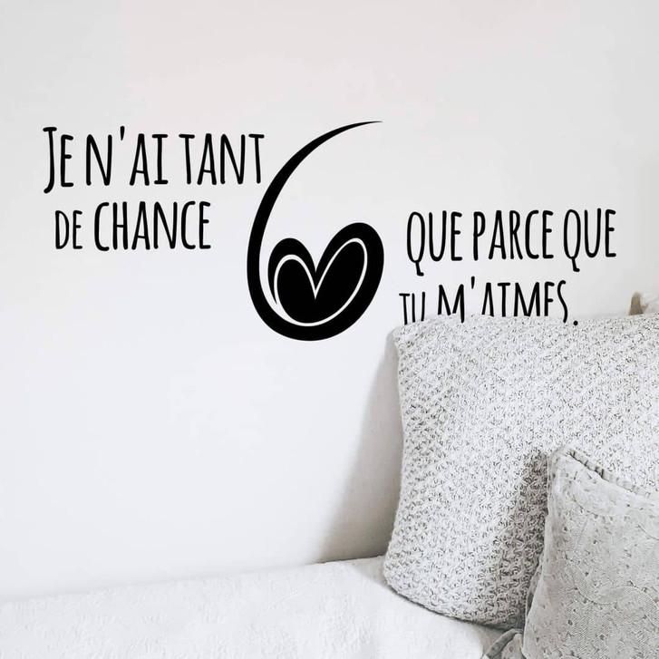 Wandtattoo Je n'ai tant de chance - WA339898