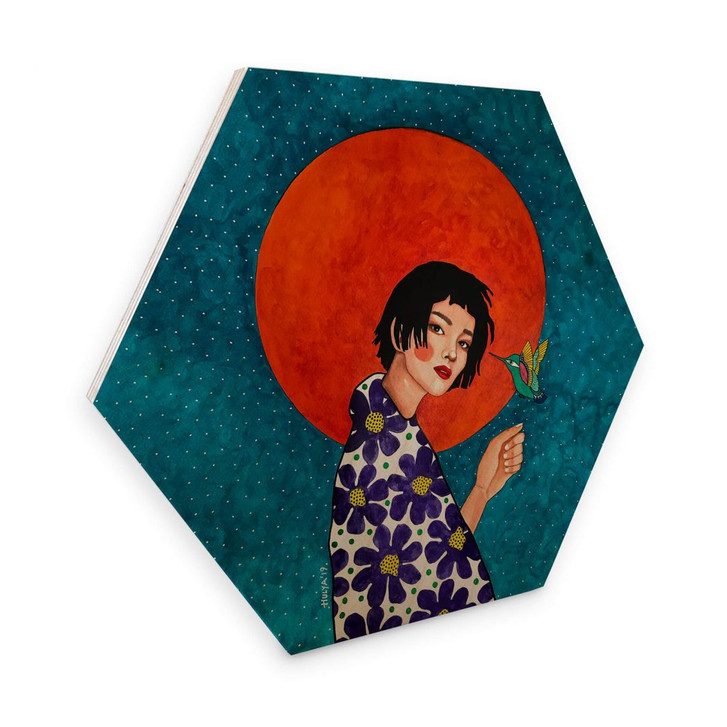 Hexagon - Holz Hülya - Zurücklassen - WA309549