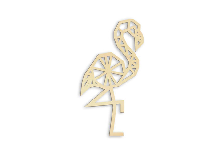 Holzkunst Pappel - Origami Flamingo - WA133598