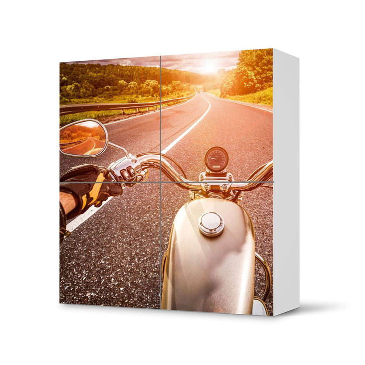 Klebefolie IKEA Besta Schrank 4 Türen - Easy Rider - CR110820