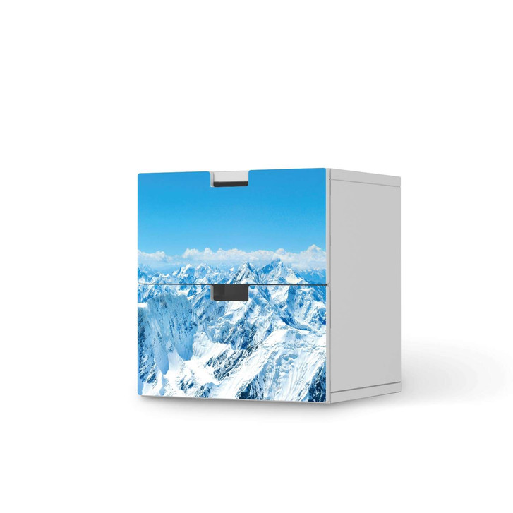 Klebefolie IKEA Stuva / Malad Kommode - 2 Schubladen - Himalaya - CR110331