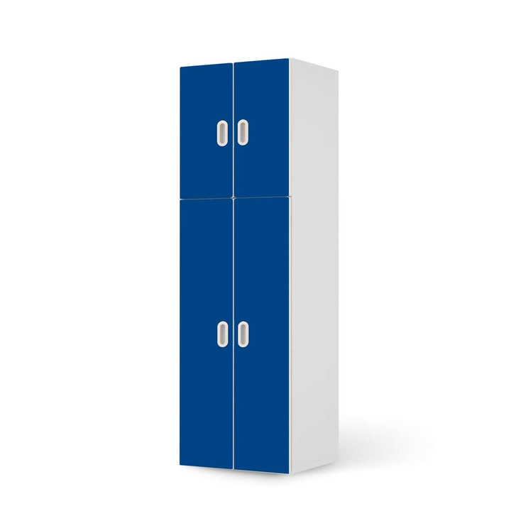 Möbelfolie IKEA Stuva / Fritids - 2 grosse und 2 kleine Türen - Blau Dark - CR118724