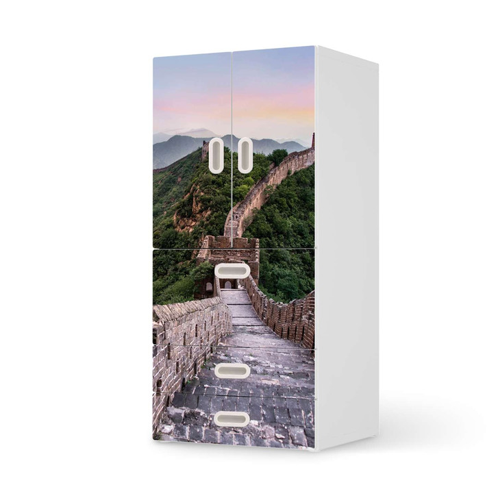 Möbelfolie IKEA Stuva / Fritids - 3 Schubladen und 2 kleinen Türen - The Great Wall - CR117636