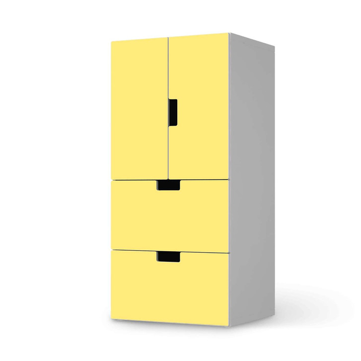 Möbelfolie IKEA Stuva / Malad - 2 Schubladen und 2 kleine Türen - Gelb Light - CR117079