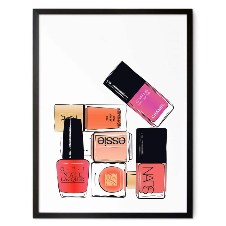 Poster Martina - Nagellacke in Pink - WA406203