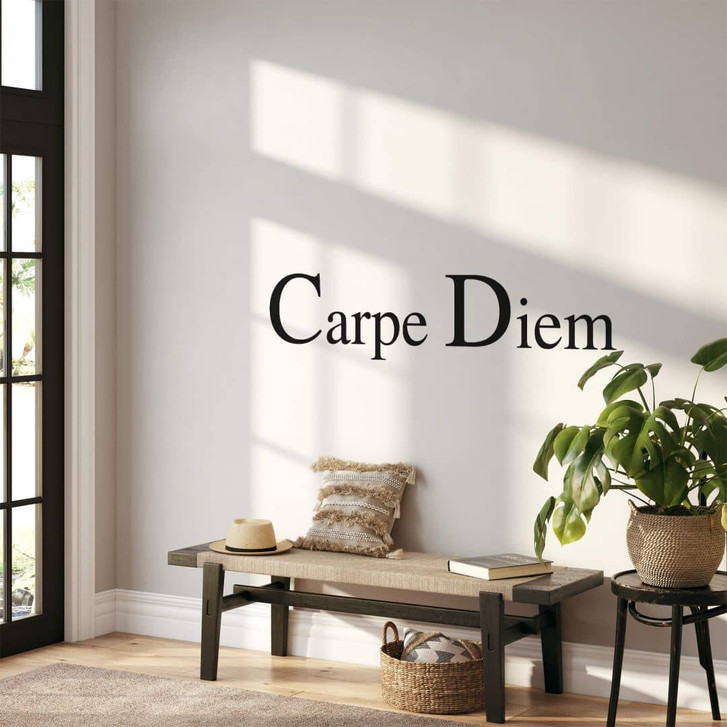 Wandtattoo Carpe Diem schwarz 80x19cm - RS102882
