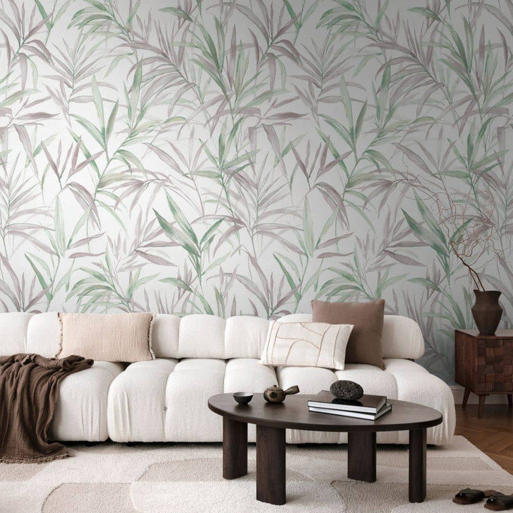 COSMOPOLITAN Fototapete Grüne Blätter Naturmotiv - moderne Vliestapete Botanik - WA474897