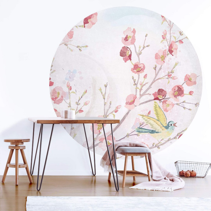 Fototapete Frühjahrsblüte - Rund - Selbstklebend/Vlies - WA306105