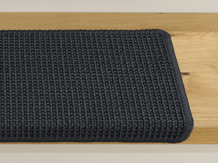 Harry Sisal Stufenmatte Stufenmatte Rechteckig Wunschmass in Midnight - TS519333
