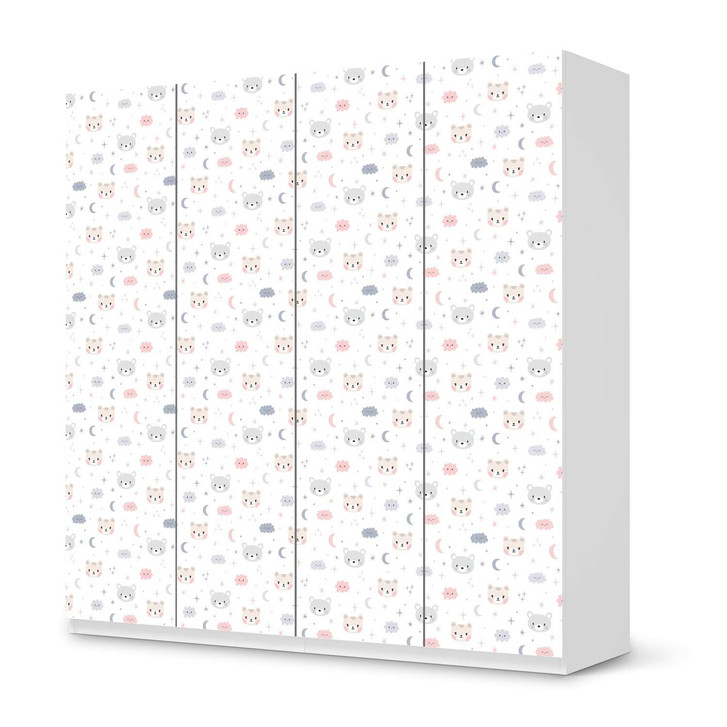 Klebefolie IKEA Pax Schrank 201cm Höhe - 4 Türen - Sweet Dreams - CR110987