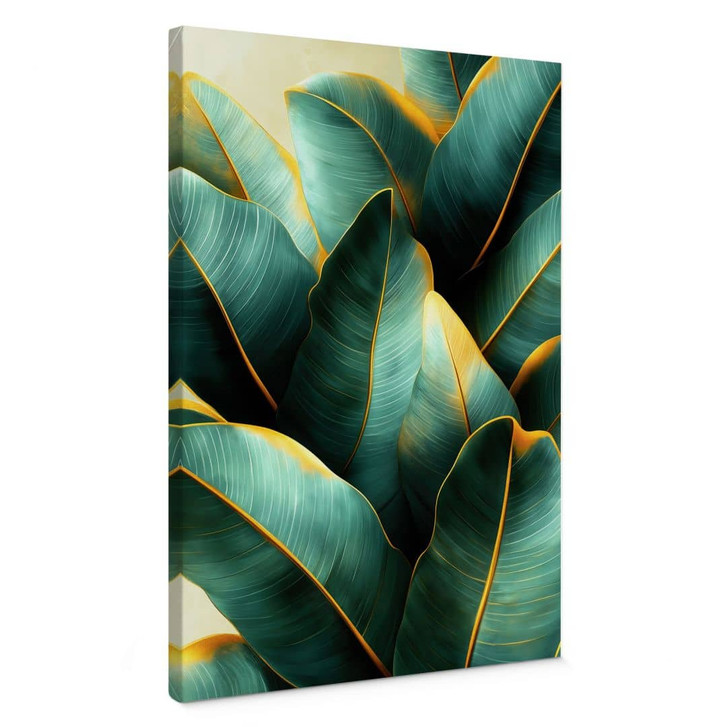 Leinwandbild Exotische Bananenblätter - Jaszke - WA472521