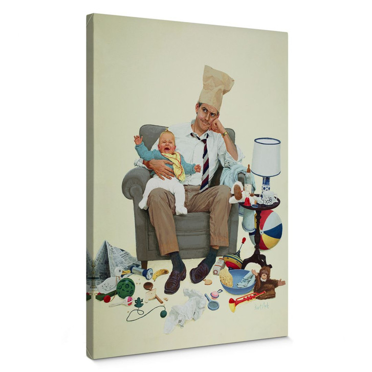 Leinwandbild Kurt Ard - Wo bleibt Mama denn (1960) - 70x100cm - WA389342