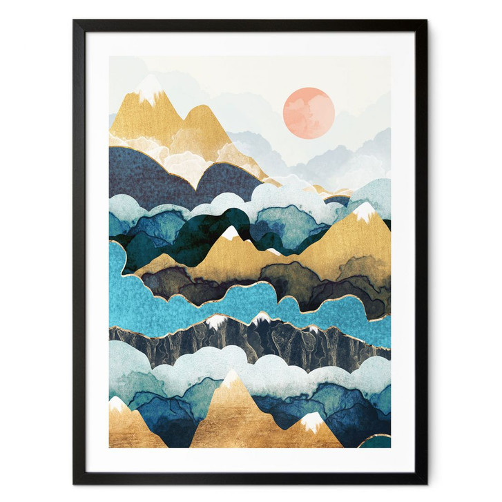 Poster Berggipfel über den Wolken - SpaceFrog Designs - WA427988