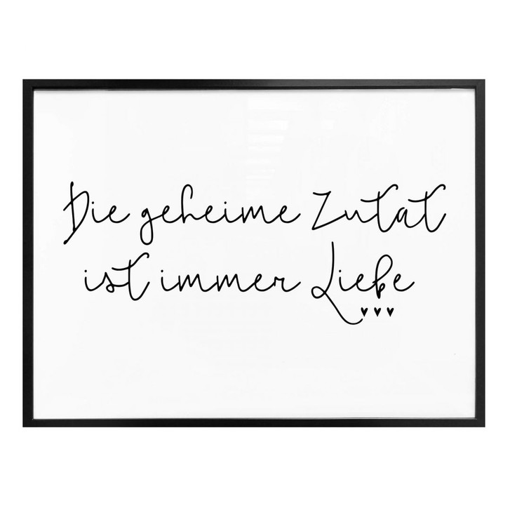 Poster - Die geheime Zutat ist immer Liebe - WA237271