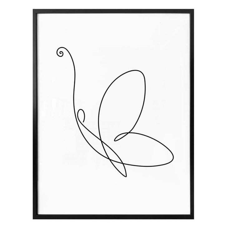 Poster Lineart - Schmetterling - WA258522