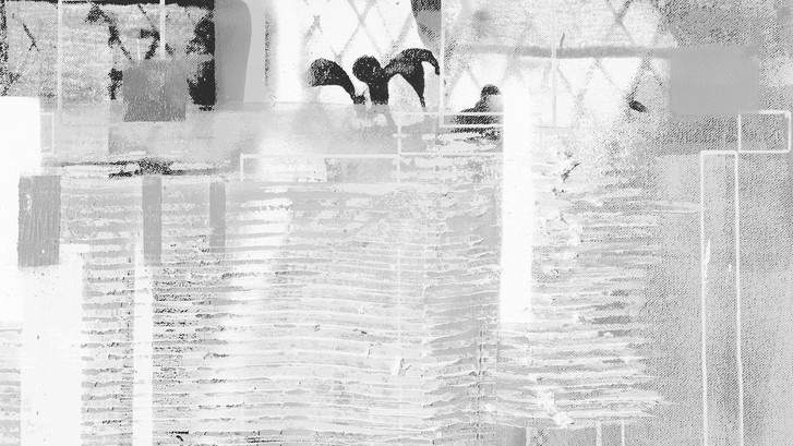 Roswitha Huber Rhombus Hiding Digitaldrucktapete - KOPRH-0800