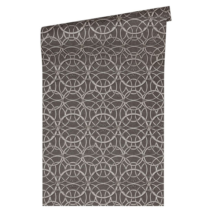 Versace wallpaper Vliestapete La Scala del Palazzo Tapete metallic, grau - WA267239