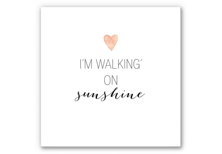 Wandbild Confetti & Cream - I'm walking on sunshin - WA191993