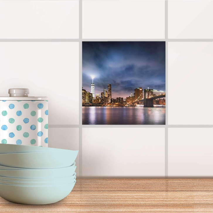 Fliesenaufkleber - Brooklyn Bridge - CR100876