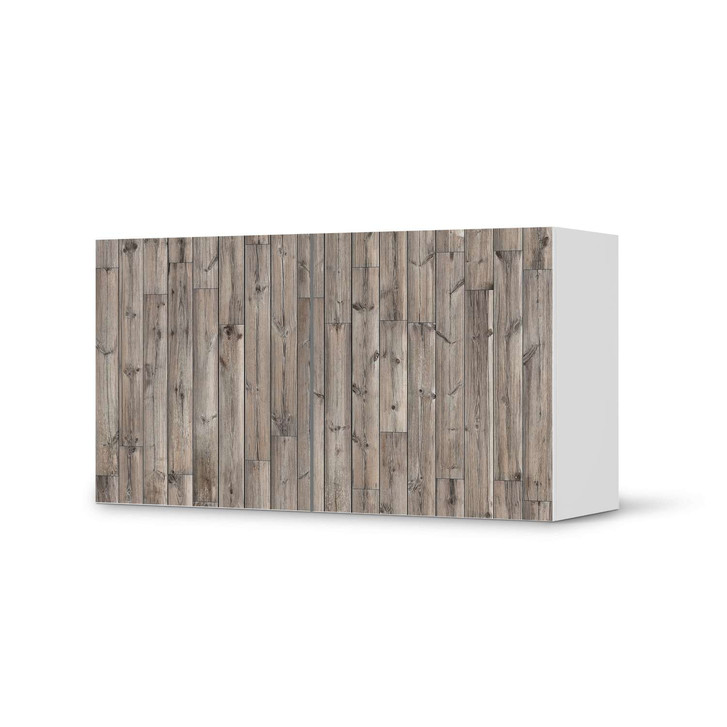 Folie IKEA Besta Regal 2 Türen (quer) - Dark washed - CR105337