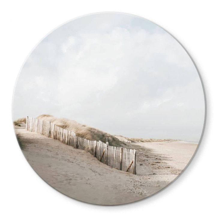 Glasbild Dünenlandschaft an der Nordsee - Annie - Rund - WA471701