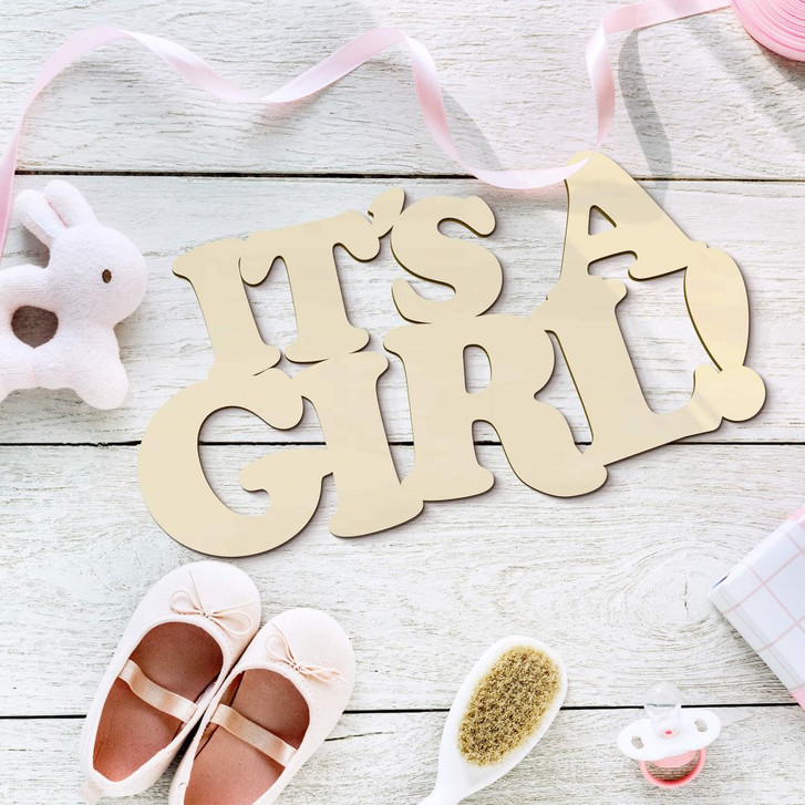 Holzdeko Pappel - It's a Girl - WA302802