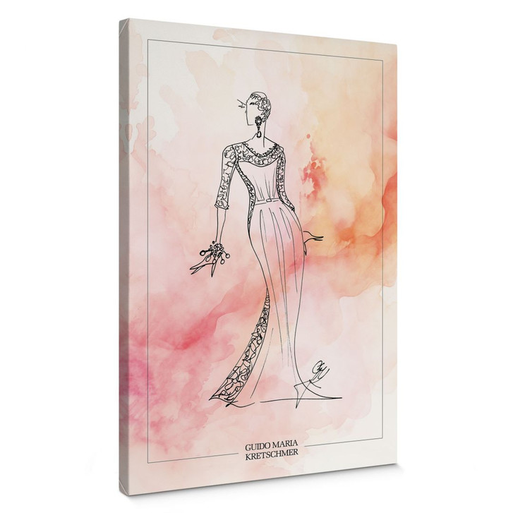 Leinwandbild Greta in Farbwolken - Guido Maria Kretschmer Kollektion - 40x60cm - WA388986