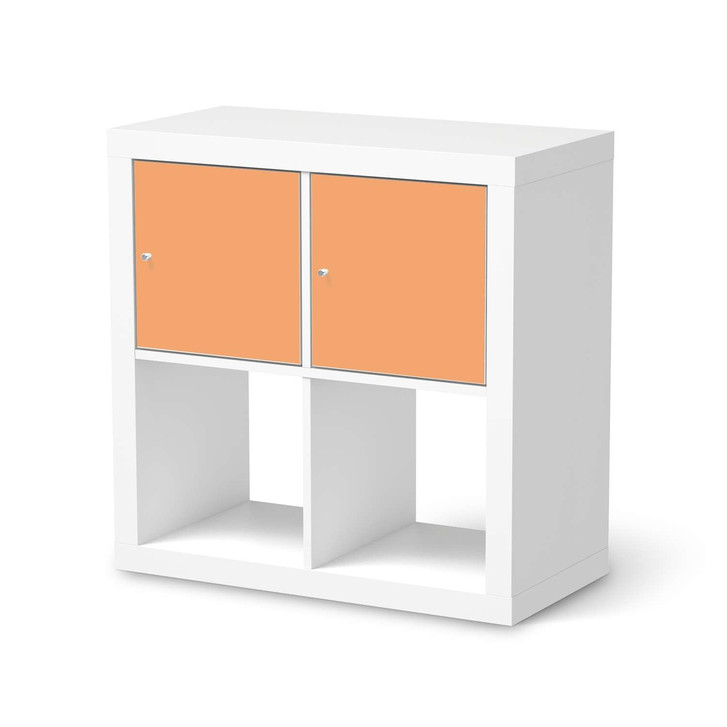 Möbel Klebefolie IKEA Expedit Regal 2 Türen (quer) - Orange Light - CR113463
