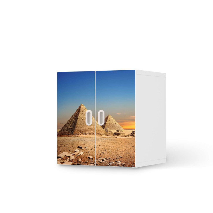 Möbelfolie IKEA Stuva / Fritids Schrank - 2 kleine Türen - Pyramids - CR118896