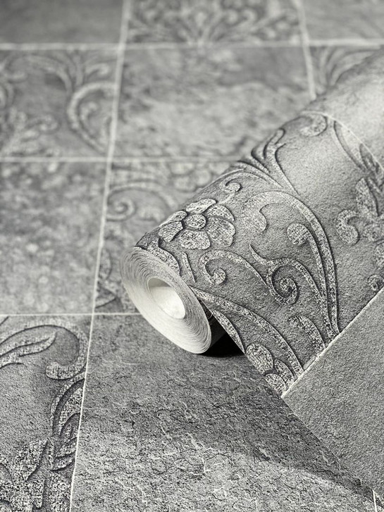 Vliestapete Grafisch Modern in Anthrazit - WA483043