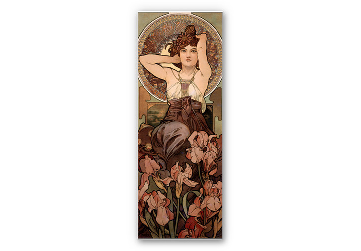 Wandbild Mucha - Edelsteine: Amethyst - WA194606