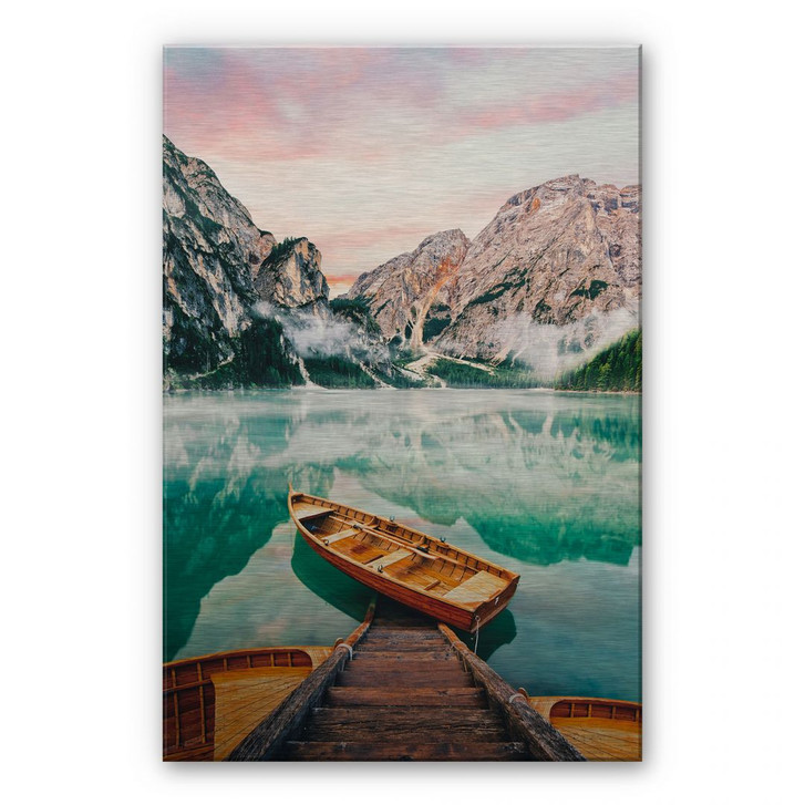 Alu-Dibond Bild Lago di Braies - WA112377