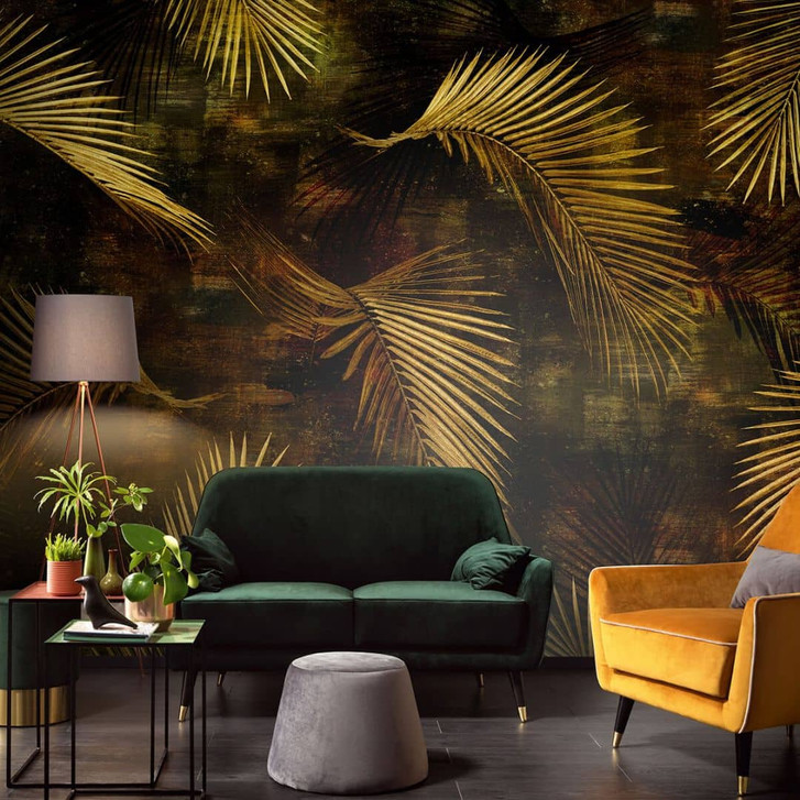 Guido Maria Kretschmer Fototapete Art Edition Glossy Palms gold - WA332413