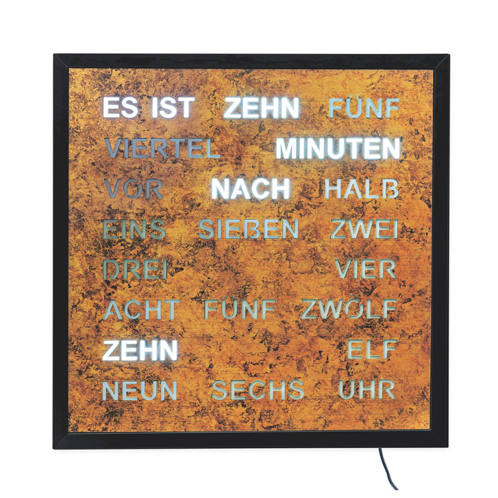 Tischuhr Metallgehäuse lackiert mit 220V Adapter - UG101247