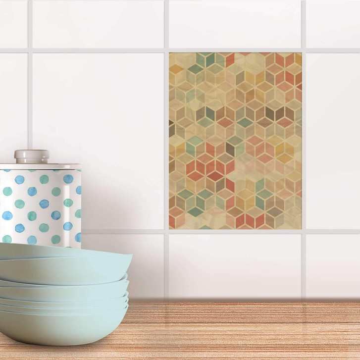 Fliesensticker - 3D Retro - CR104771