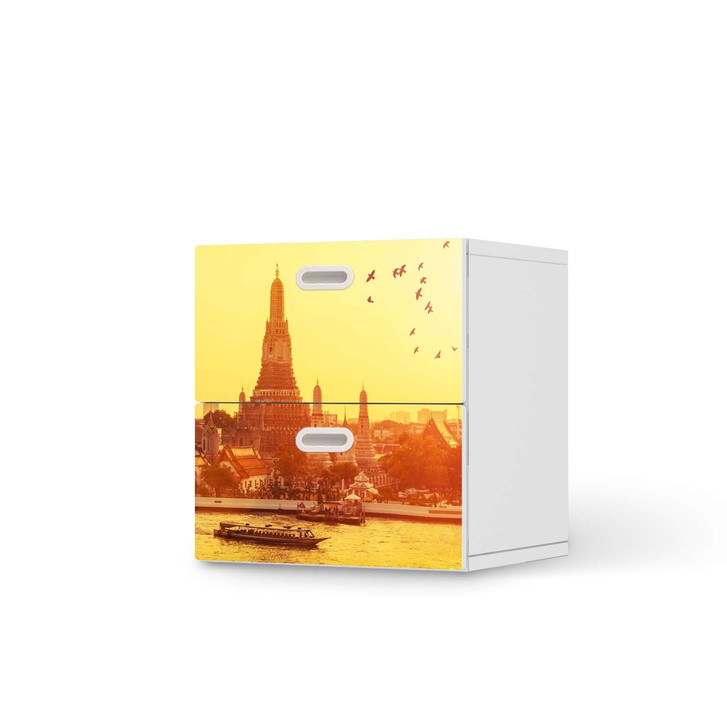 Klebefolie IKEA Stuva / Fritids Kommode - 2 Schubladen - Bangkok Sunset - CR110015