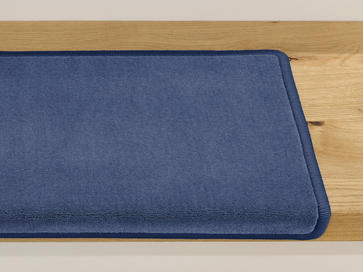 Luca Velours Stufenmatte Rechteckig Wunschmass in Azur - TS487067