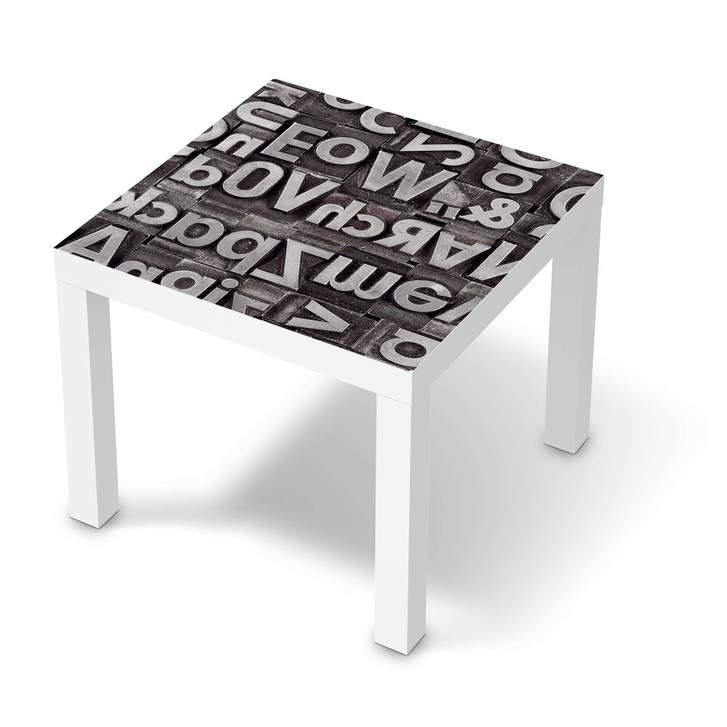 Möbelfolie IKEA Lack Tisch 55x55cm - Alphabet - CR115765