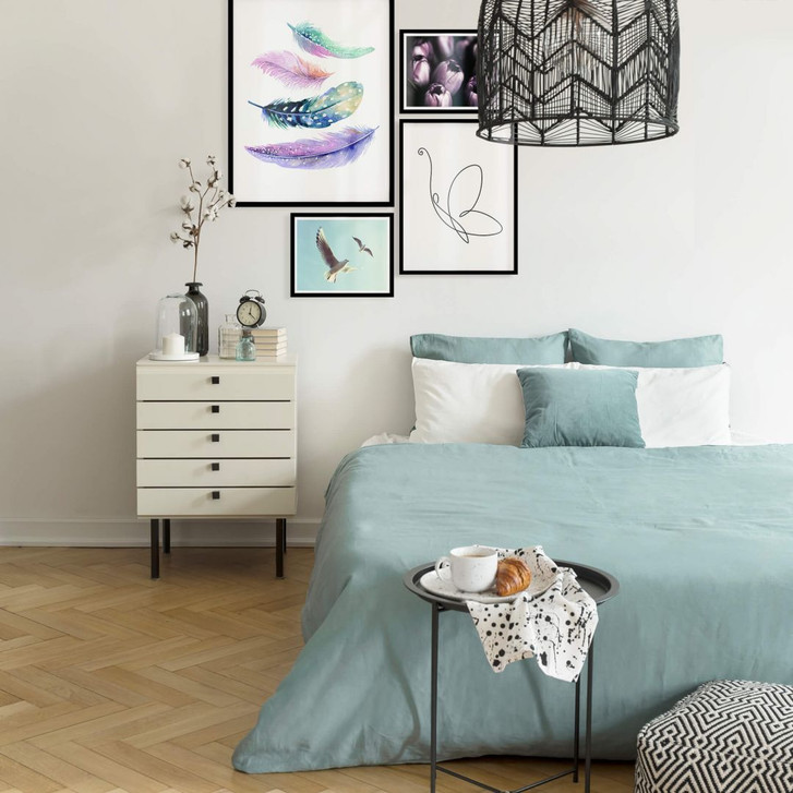 Poster-Set mit Bilderrahmen Frühlingsgefühle (4er Set) - WA259279