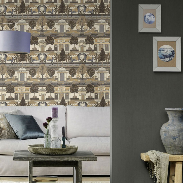 Rasch Vliestapete, Mustertapete Indian Style hellbeige - WA410115