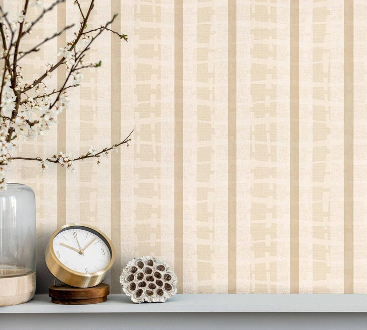 Vliestapete Streifen Modern, Klassisch, Romantisch in Gold - WA482875