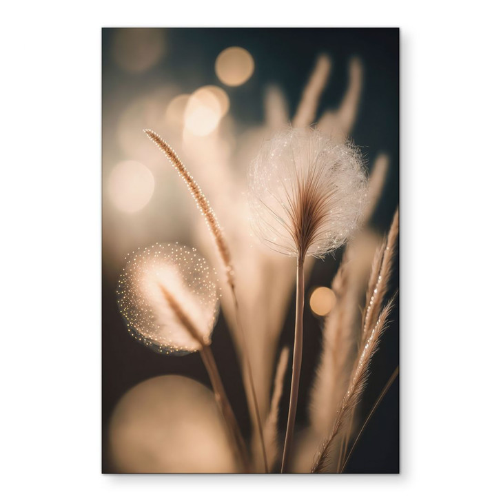 Wandbild Boho Gräser im goldenen Licht - Alu-Dibond - Treechild - WA492132