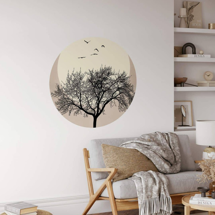 Wandtattoo Kubistika - Wintertraum - Rund - WA339986