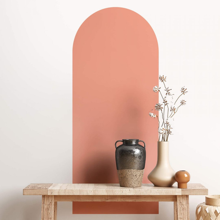 Wandtattoo Rundbogen schmal Koralle - WA412387