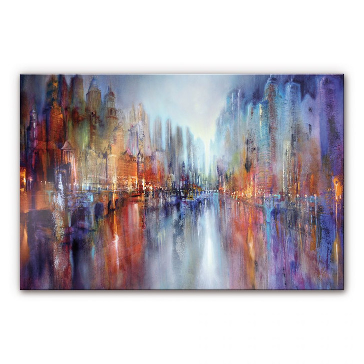 Acrylglasbild Schmucker - Stadt am Fluss - WA110828